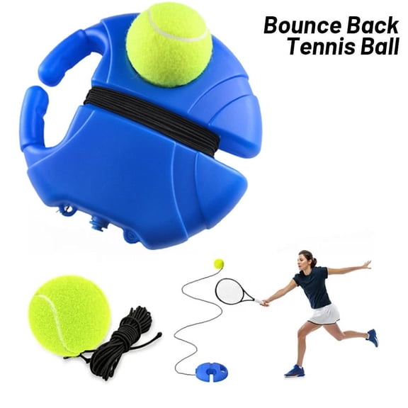 Tennis Solo Trainer Set with Rebound Ball, Self-Study Practice Gear with 13ft Elastic Rope & Fillable Base, Portable Tennis Training Equipment for Kids & Adults