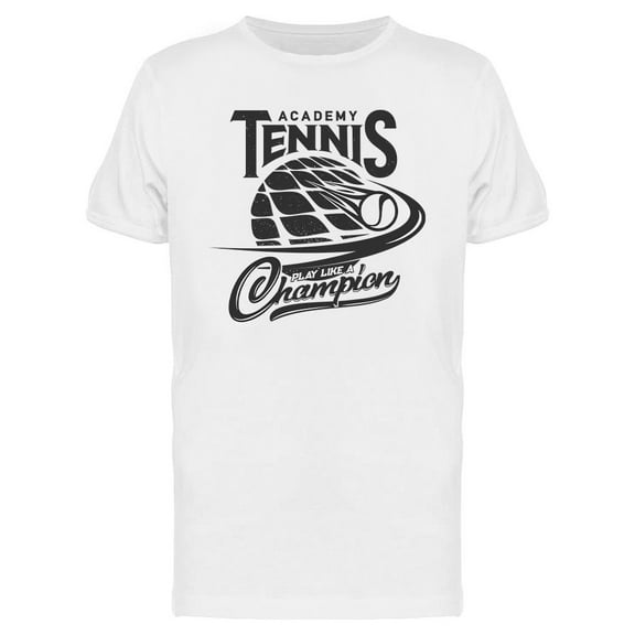 Tennis Sport Academy Design T-Shirt Men -Image by Shutterstock, Male Medium