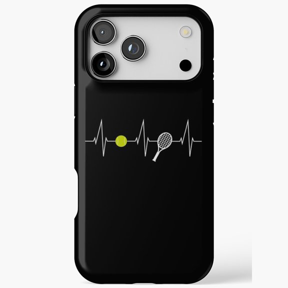 Tennis Sport Heartbeat Pulse Case for iPhone 11 12 13 14 15 16 17 Pro Max