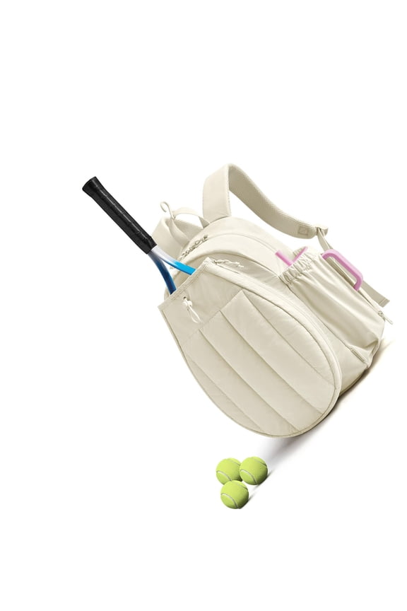 Tennis Sports Backpack with Dedicated Shoe Compartment and Wet Dry Pockets for Multiple Sport Use