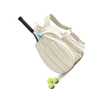 Tennis Sports Backpack with Dedicated Shoe Compartment and Wet Dry Pockets for Multiple Sport Use