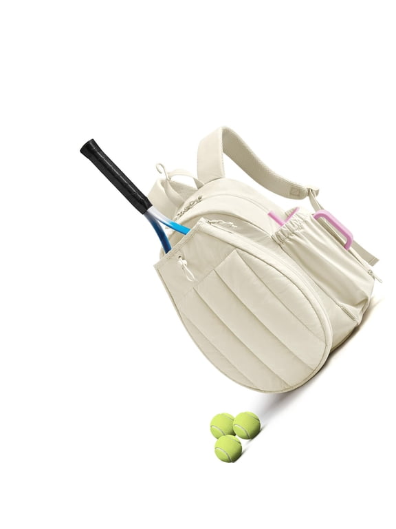 Tennis Sports Backpack with Dedicated Shoe Compartment and Wet Dry Pockets for Multiple Sport Use