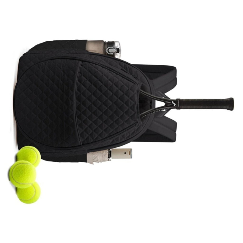 Tennis Sports Gear Bag Spacious Compartment For Rackets Multi Pocket Design Comfortable Shoulder Strap Polyester