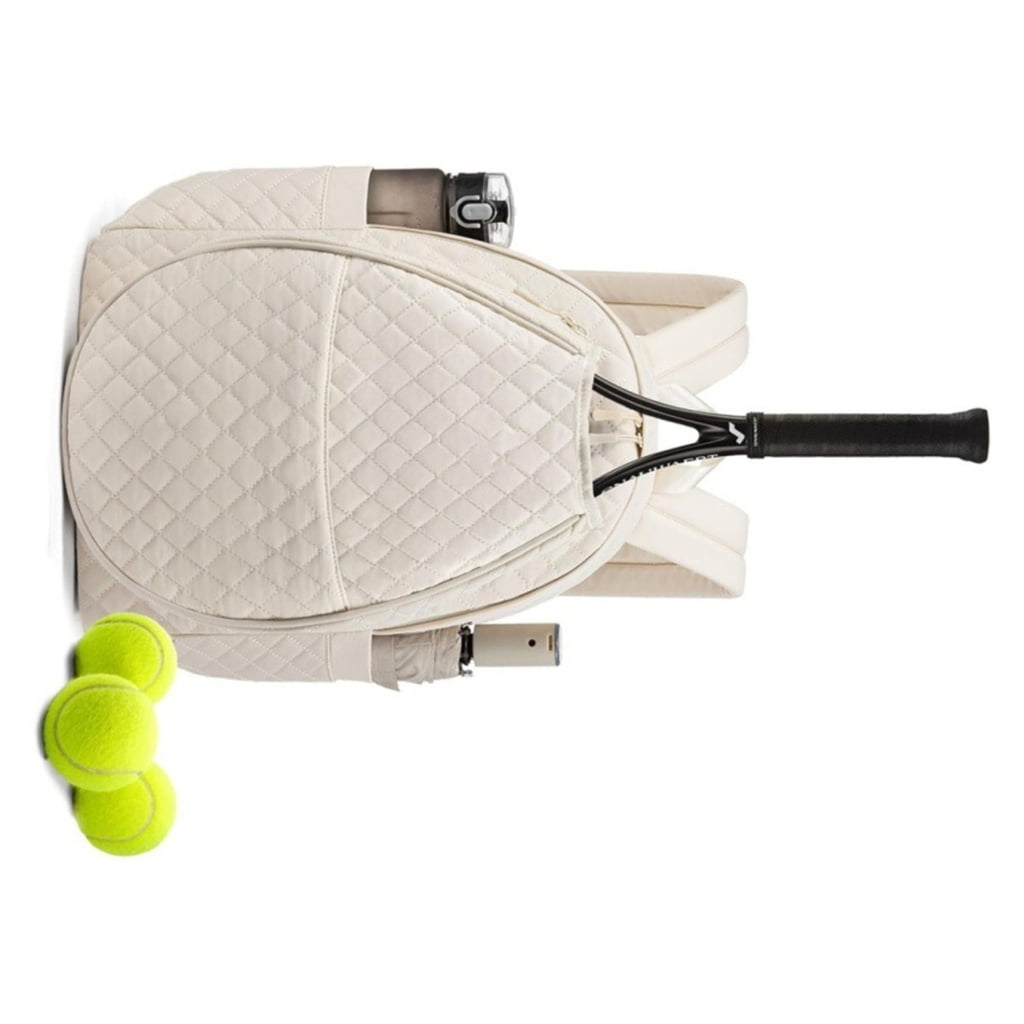 Tennis Sports Gear Bag Spacious Compartment For Rackets Multi Pocket Design Comfortable Shoulder Strap Polyester
