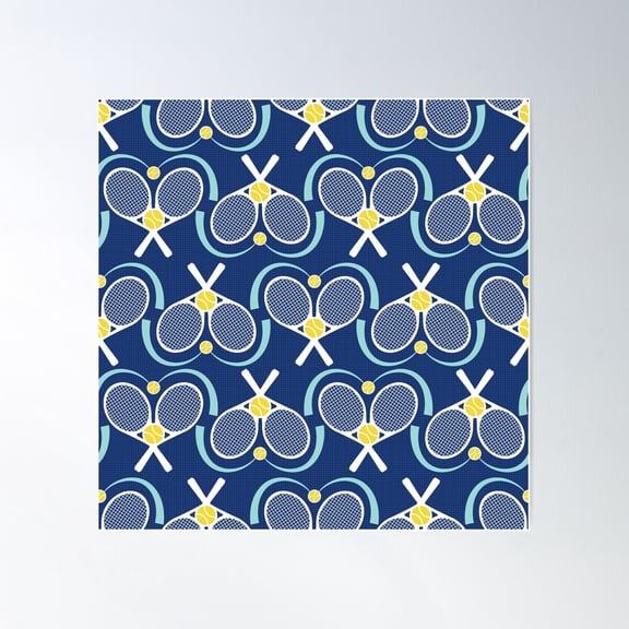 Tennis Sports Poster Wall Art, Modern Wall Decor For Living Room Bedroom, 30x30 UNFRAMED