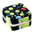 thumbnail image 1 of Tennis Square Jewelry Box Organizer Display Case Necklace Bracelet Earring Holder Travel Portable Decorative Stand Storage Box for Rings Earrings Necklaces Bracelets - Girls Women Gift, 1 of 6