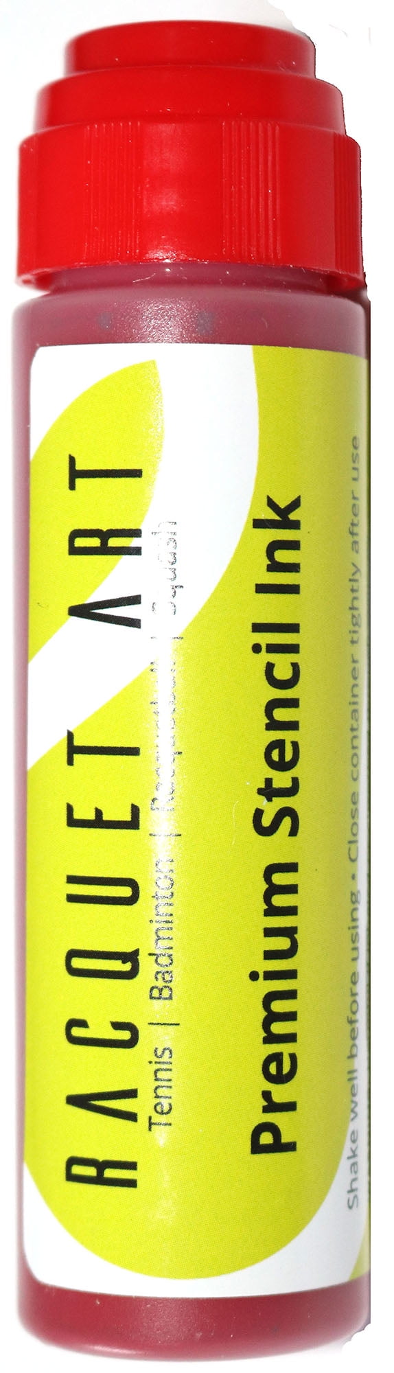 Stencil Ink Racket String Racquet Art Premium Tennis Stencil Ink, Red - Universal for All Racquet ...