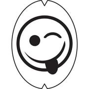 Tennis Stencil by Racquet Art - Smiley Face with Tongue - Click for other images