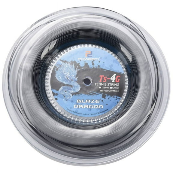 Tennis String 4G Polyester Training Racket String 200M Reel Gym Sport(1.25Mm)