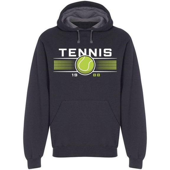 Tennis Style, 1988 Hoodie Men - Men Hoodie, Medium