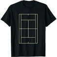 thumbnail image 1 of Tennis T-Shirt Vintage Tennis Court Tee Tennis Player Gift T-Shirt, 1 of 5