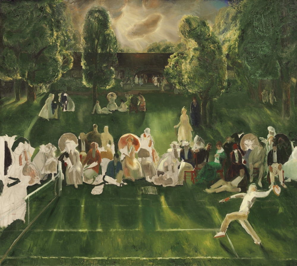 Tennis Tournament Canvas Art - (24 x 18)
