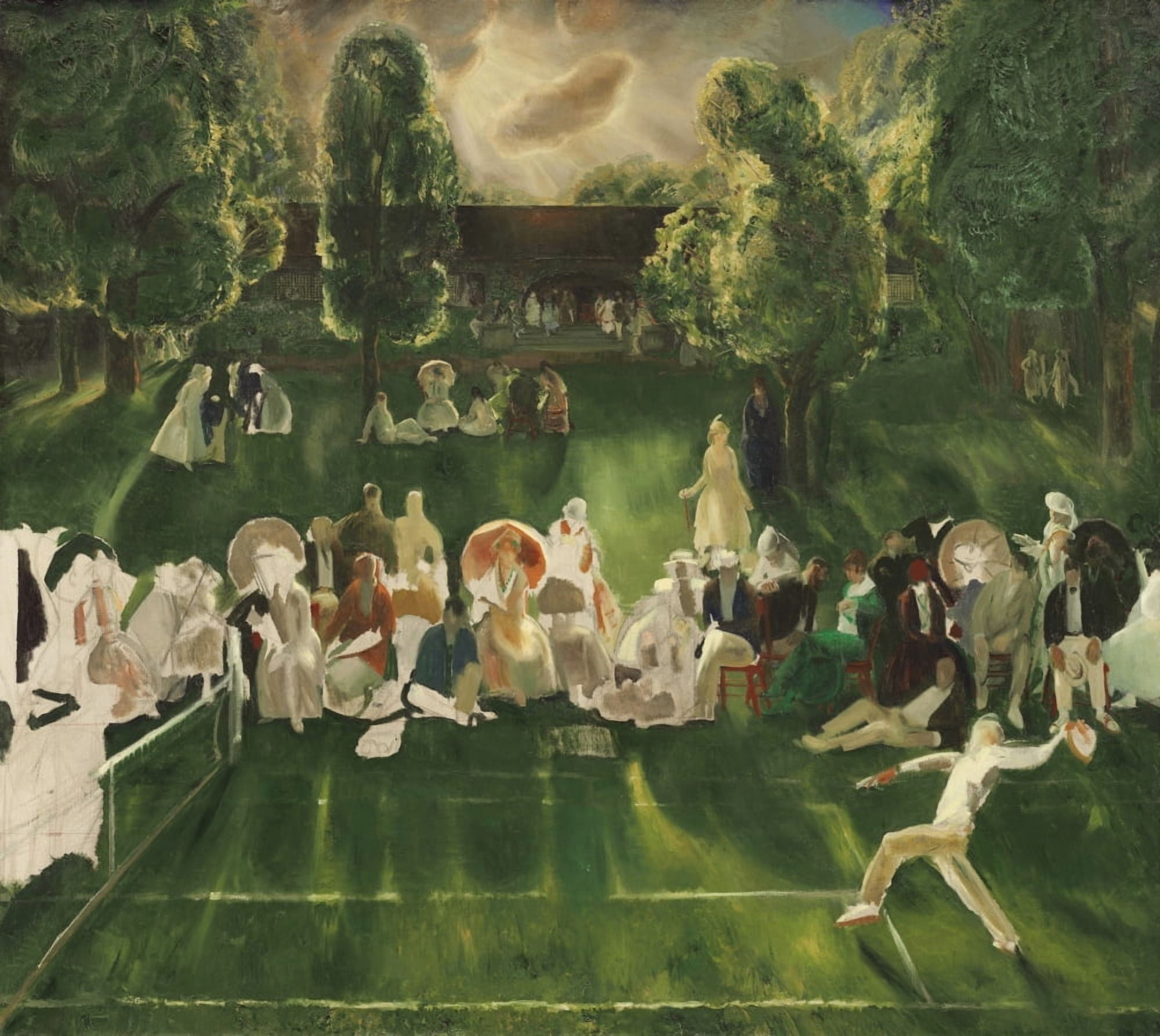 Tennis Tournament Canvas Art - (36 x 24)