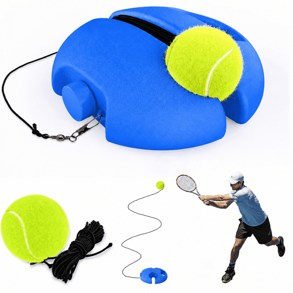 Tennis Trainer Rebound Ball, Tennis Practice Rebounder, Pickleball Rebound Trainer, Corded Rebounding Ball, Solo Self‑Practice Tennis Equipment for Indoor Outdoor Tennis Training