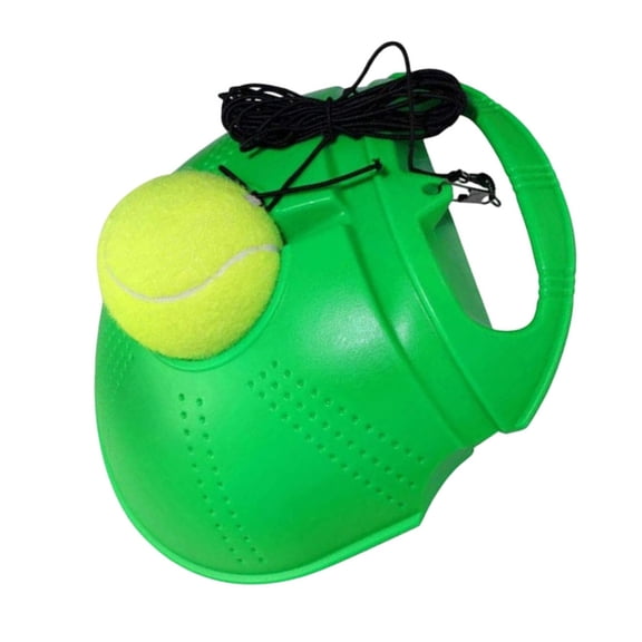 Tennis Trainer Rebound Ball With String Portable Tennis Training Tool For Indoor And Outdoor Use(Green-21.5Cm)