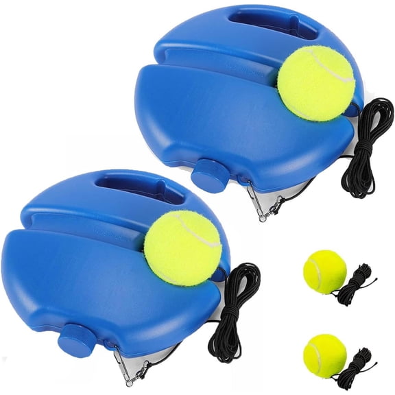Tennis Trainer Rebound Ball with 3 String Balls,Solo Tennis Trainer,Tennis Trainer Rebound Ball with String,Suitable for Beginners Sport Exercise