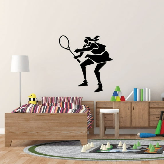 Tennis Wall Decal - Vinyl Decal - Car Decal - Bl001 - 36 Inches