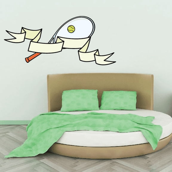 Tennis Wall Decal - Vinyl Sticker - Car Sticker - Die Cut Sticker - CDSCOLOR091 - 36 Inches