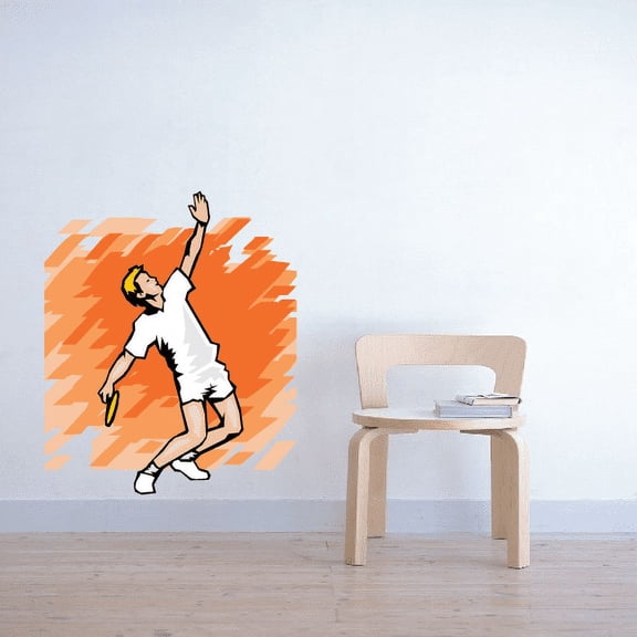 Tennis Wall Decal - Vinyl Sticker - Car Sticker - Die Cut Sticker - SMcolor002 - 36 Inches