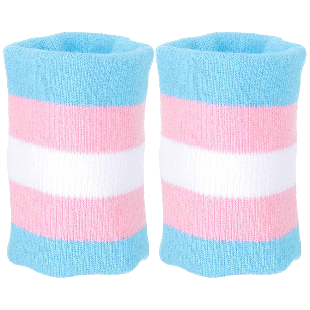 Tennis Wrist Sweatbands White Pink Sky Blue Sports Wristbands Men Women