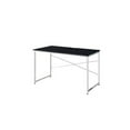 thumbnail image 1 of Tennos Vanity Desk in Black & Chrome Finish, 1 of 4