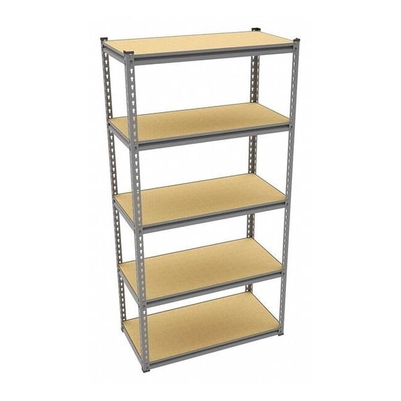 Tennsco Boltless Shelving Unit, 18"D x 36"W x 72"H, 5 Shelves, Steel LSS-361872