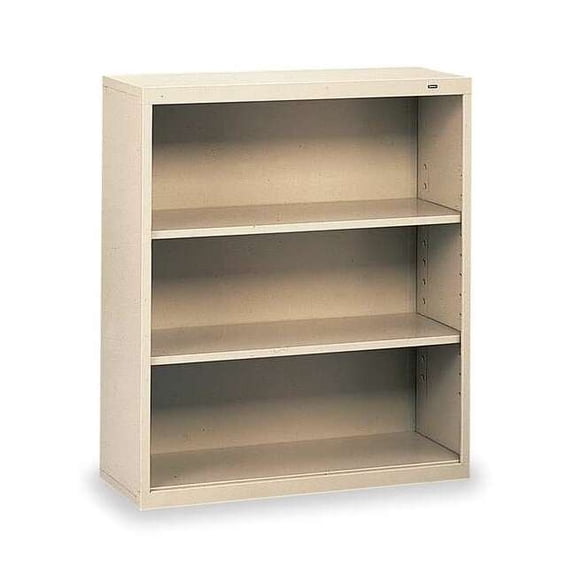 Tennsco 3-Shelf Stationary Bookcase, 40"x34-1/2" Champ/Putty B-42CP