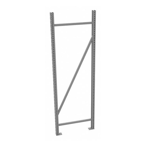 Tennsco Upright Frame, 24 in D, 1 3/4 in W, Gray BUF-2472