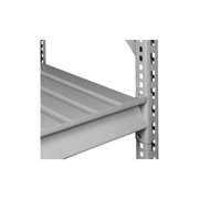 Tennsco Corrugated Steel Decking Shelf Supports 2 750 lb. Medium Grey 72"W x 48" DTNN-BSD-7248