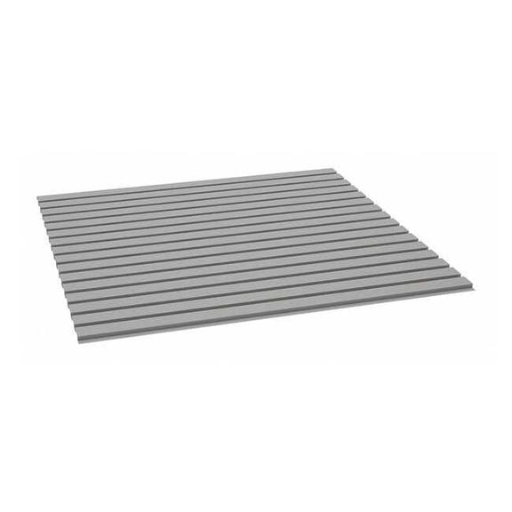 Decking, Steel, 48 in W, 48 in D, Industrial Gray, Powder Coated Finish, Gauge: 22 BSD-4848