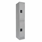 Tennsco Double Tier Locker, Single Stack