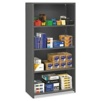 Tennsco ESPC-2436 36 in. x 24 in. x 75 in. Five-Shelf Closed Commercial Steel Shelving - Medium Gray