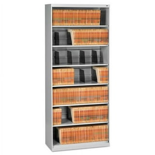 Fixed Shelf Open-Format Lateral File for End-Tab Folders, 7 Legal/Letter File Shelves, Light Gray, 36 Fixed Shelf Open-Format Lateral File for End-Tab Folders, 7 Legal/Letter File Shelves, Light Gray, 36