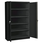 Tennsco J2478SU-BLK 48 in. x 24 in. x 78 in. Assembled Jumbo Steel Storage Cabinet - Black
