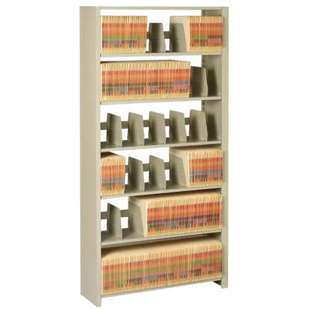 Sand Cold-Rolled Steel 7-Shelf Floor-Standing Rack