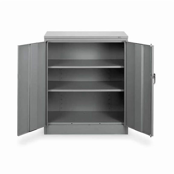 Tennsco Storage Cabinet,42"x36"x18",MdGry,2Shlv 1442 GRAY