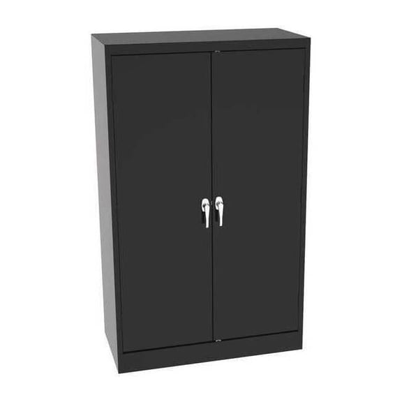 Tennsco Storage Cabinet,60"x36"x18",Black,4Shlv 6018DHBK