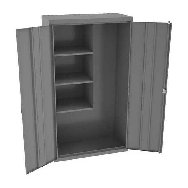 Tennsco Storage Cabinet,64"x36"x18",MdGry,3Shlv JAN6618DHMG