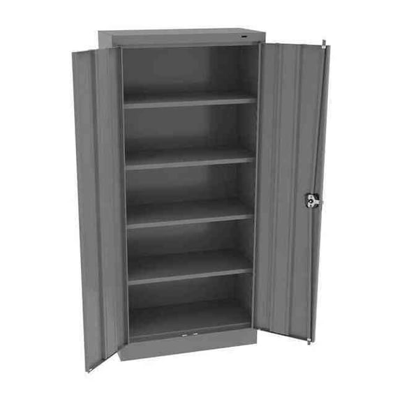 Tennsco Storage Cabinet,66"x30"x15",MdGry,4Shlv 6615MG