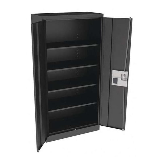 Tennsco Storage Cabinet,72"x36"x18",Black,4Shlv 7218ELBK