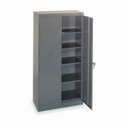 Tennsco Storage Cabinet,72"x36"x18",MdGry,4Shlv 1470 GRAY