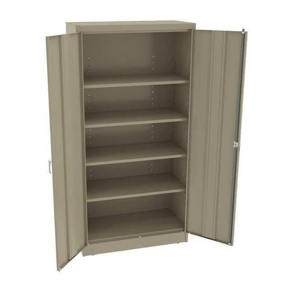 Tennsco Storage Cabinet,72"x36"x18",Sand,4Shlv 7218DLXSD