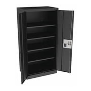 Tennsco Storage Cabinet,72"x36"x24",Black,4Shlv 7224ELBK