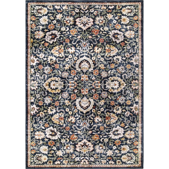 Orian Rugs Tennyson Distressed Navy 9' x 13'