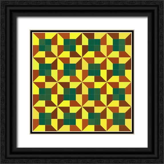Tenoever, William 12x12 Black Ornate Wood Framed with Double Matting Museum Art Print Titled - PinwheelTile1