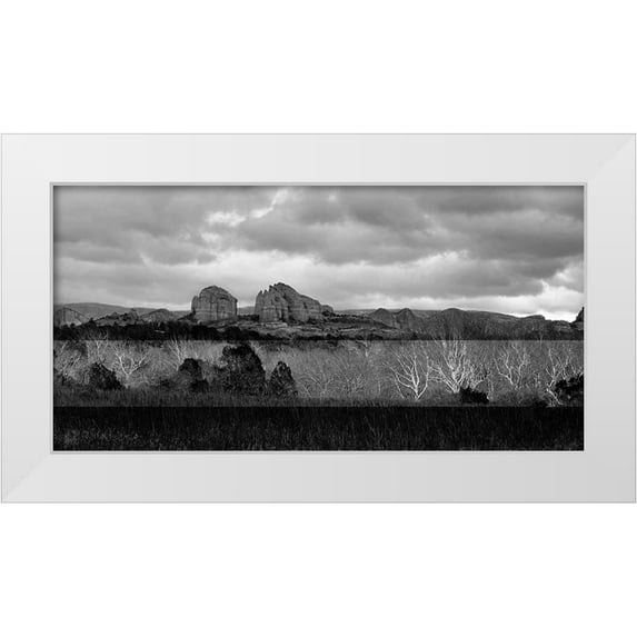 Tenoever, William 14x9 White Modern Wood Framed Museum Art Print Titled - SedonaInWinter4b:BAndW