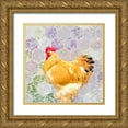 thumbnail image 1 of Tenoever, William 15x15 Gold Ornate Wood Framed with Double Matting Museum Art Print Titled - Rooster John at Watlings, 1 of 4