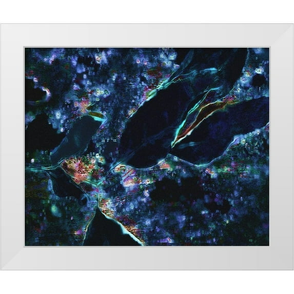 Tenoever, William 18x15 White Modern Wood Framed Museum Art Print Titled - Midnight Rain