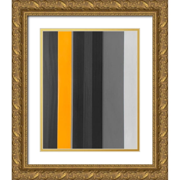Tenoever, William 20x24 Gold Ornate Wood Framed with Double Matting Museum Art Print Titled - Stripes III