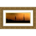 thumbnail image 1 of Tenoever, William 24x12 Gold Ornate Wood Framed with Double Matting Museum Art Print Titled - CopperSkies, 1 of 4